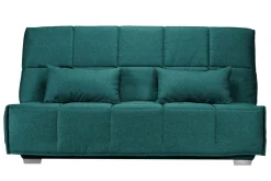 Clic-Clac>Camif Canapé clic-clac tissu matelas Bultex 14 cm Gizia - - 140 x 190 cm Bleu Canard