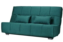Clic-Clac>Camif Canapé clic-clac tissu matelas Bultex 14 cm Gizia - - 130 x 190 cm Bleu Canard