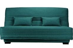 Clic-Clac>Camif Canapé clic-clac tissu matelas 17 cm Guidel - Bleu Canard