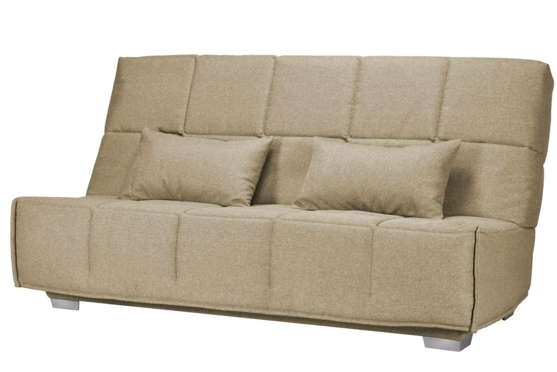 Clic-Clac>Camif Canapé clic-clac tissu matelas Bultex 14 cm Gizia - - 140 x 190 cm Sable
