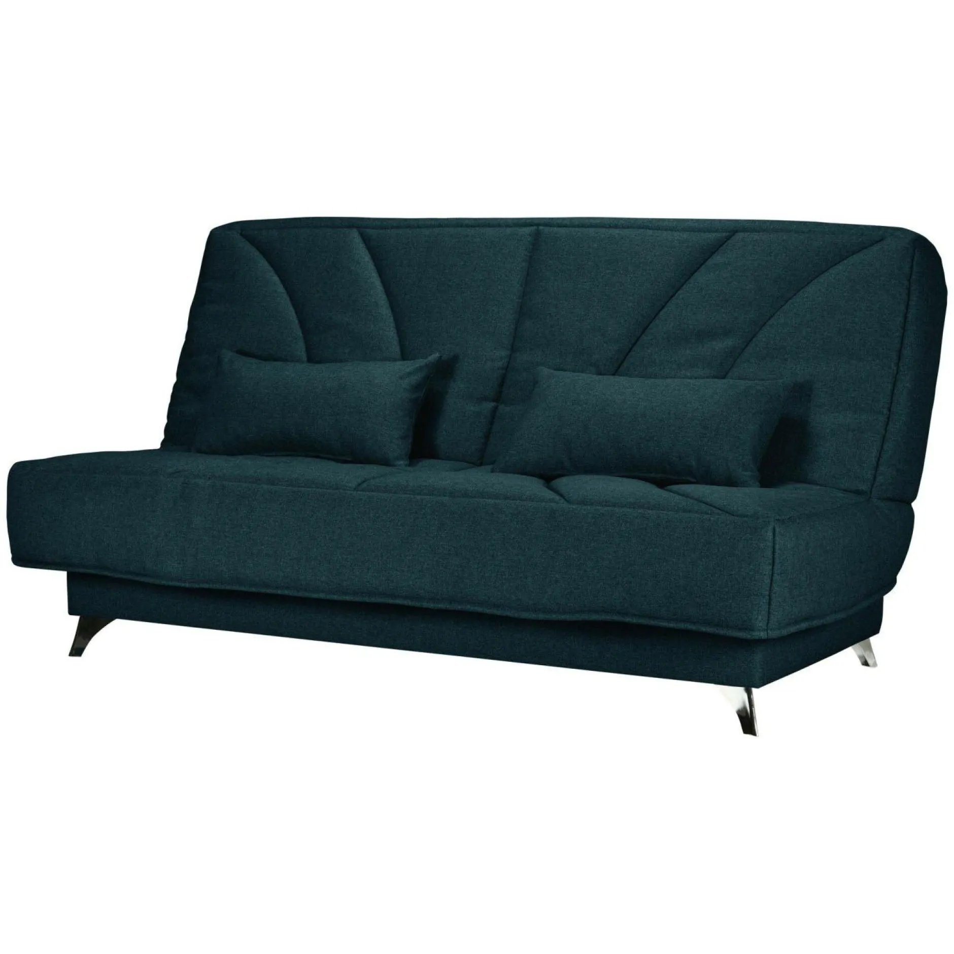 Clic-Clac>Camif Canapé clic-clac tissu matelas Bultex 14 cm Gipsy - Bleu Marine