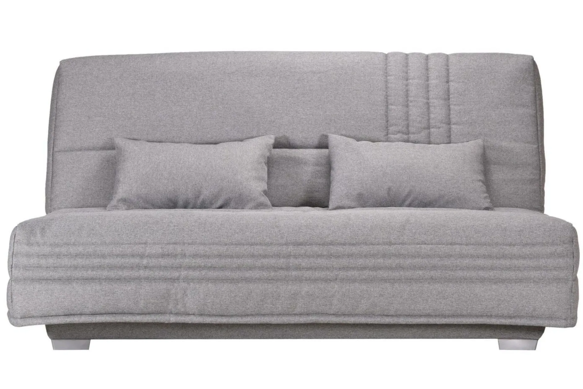 Clic-Clac>Camif Canapé clic-clac tissu matelas 17 cm Genay - Gris Clair