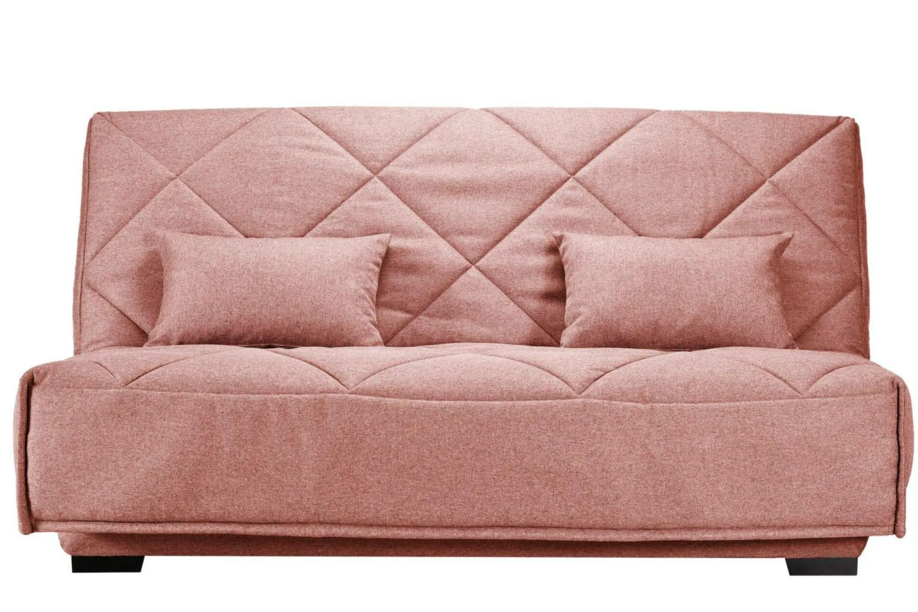 Clic-Clac>Camif Canapé clic-clac tissu matelas Bultex 15 cm Gina - Rose
