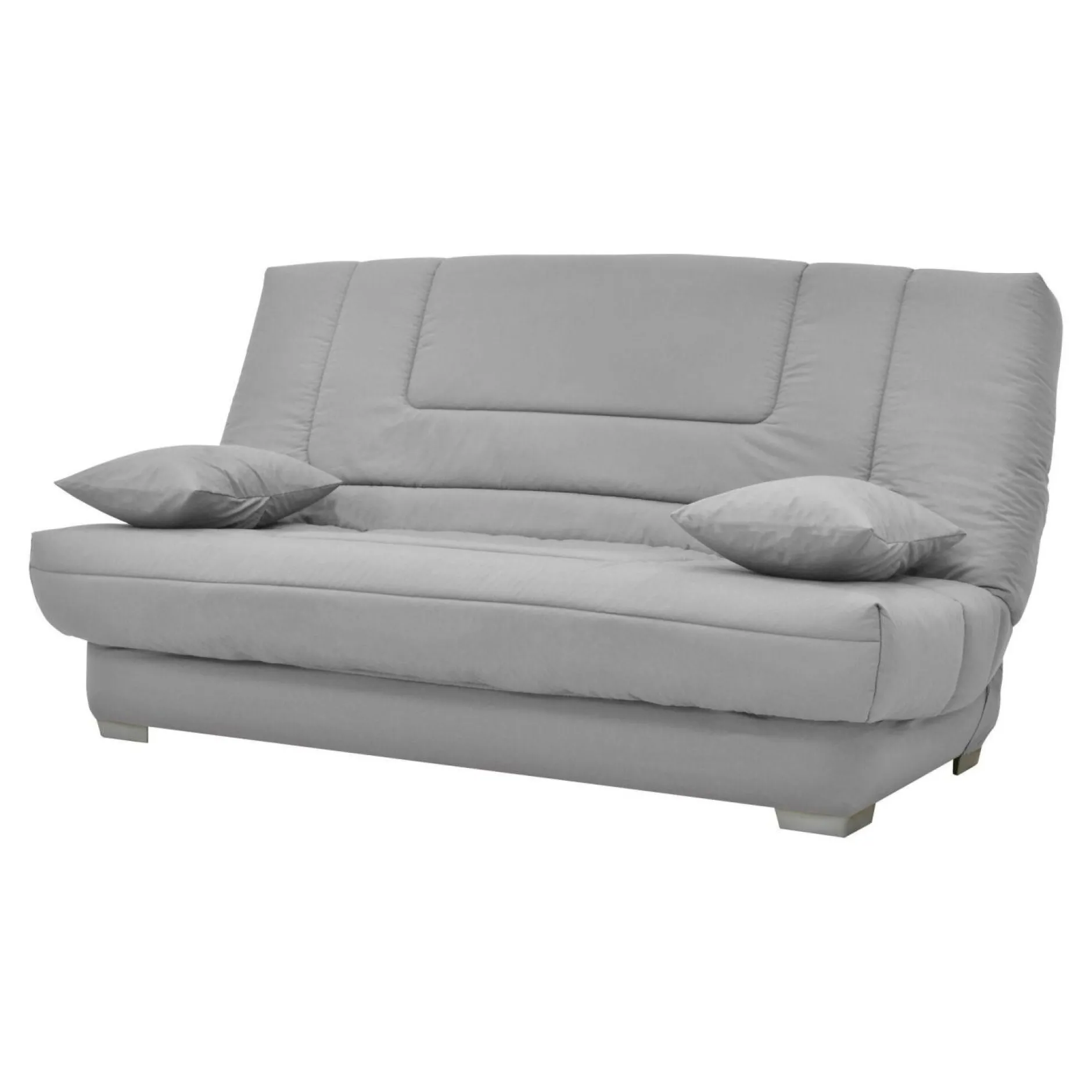Clic-Clac>Camif Canapé clic-clac tissu matelas Bultex 14 cm Gabriel - Gris