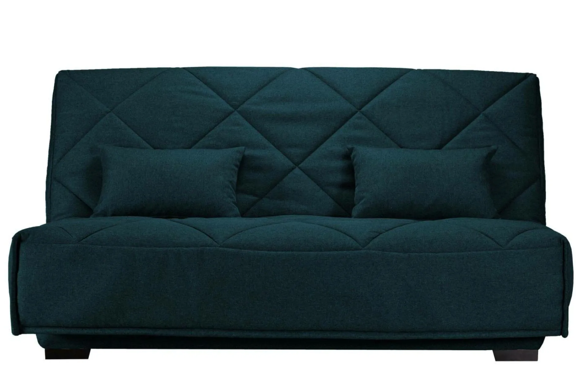 Clic-Clac>Camif Canapé clic-clac tissu matelas Bultex 15 cm Gina - Bleu Marine