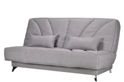 Clic-Clac>Camif Canapé clic-clac tissu matelas Bultex 14 cm Gipsy - Gris Clair