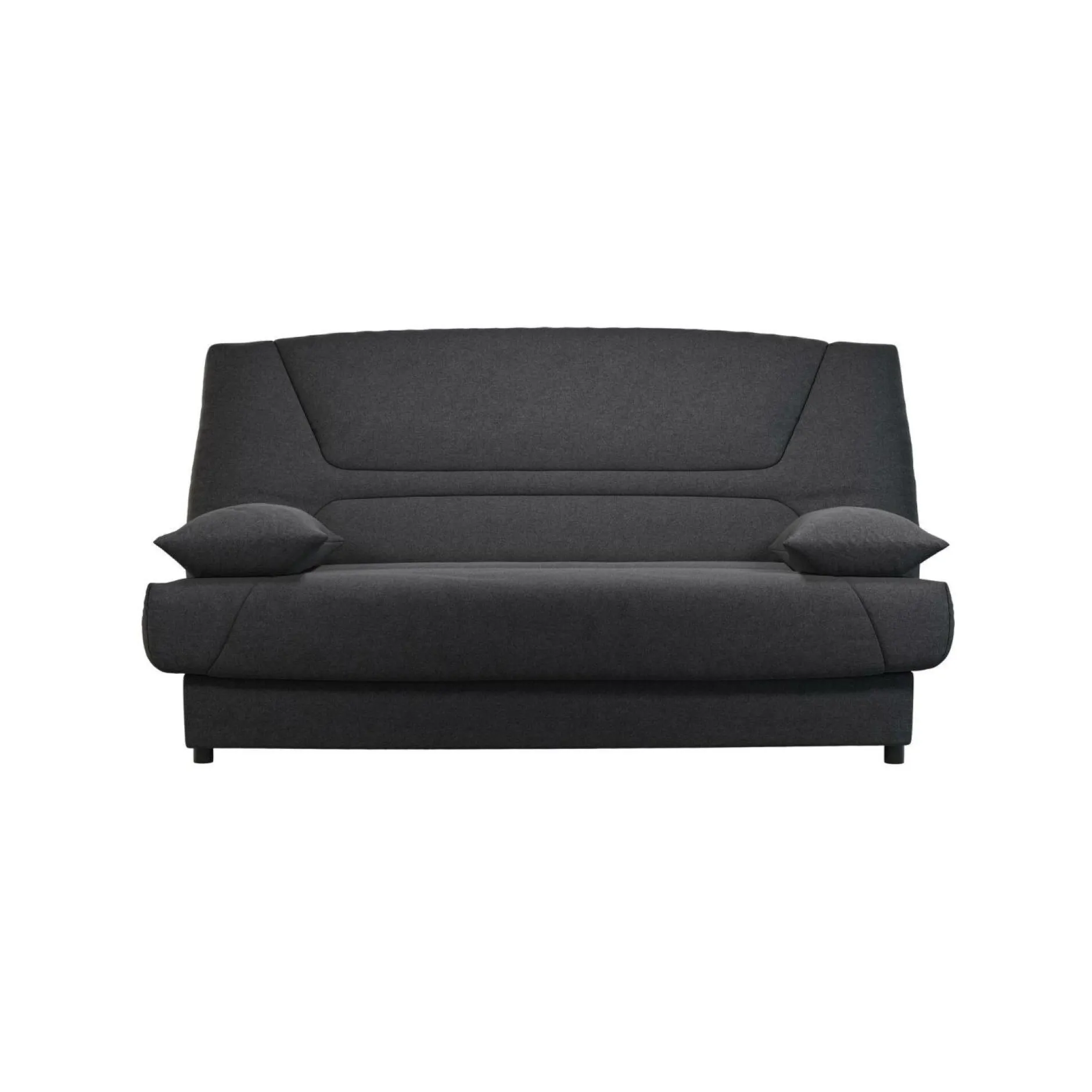 Clic-Clac>Camif Canapé clic-clac tissu matelas 13 cm Garance - Gris Foncé