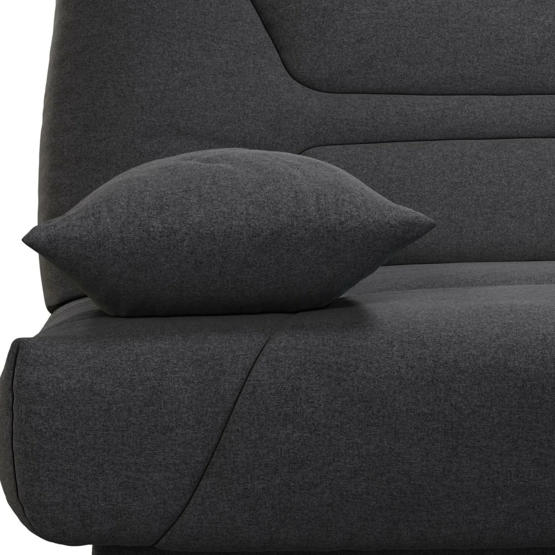 Clic-Clac>Camif Canapé clic-clac tissu matelas 13 cm Garance - Gris Foncé