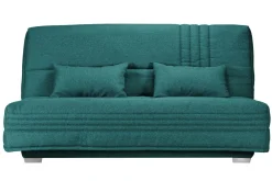 Clic-Clac>Camif Canapé clic-clac tissu matelas 17 cm Genay - Bleu Canard