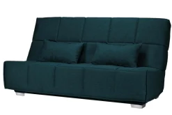 Clic-Clac>Camif Canapé clic-clac tissu matelas Bultex 14 cm Gizia - - 140 x 190 cm Bleu Marine