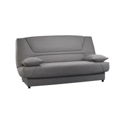 Clic-Clac>Camif Canapé clic-clac tissu matelas 13 cm Garance - Gris Clair