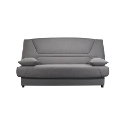Clic-Clac></noscript>Camif Canapé clic-clac tissu matelas 13 cm Garance - Gris Clair