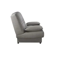 Clic-Clac></noscript>Camif Canapé clic-clac tissu matelas 13 cm Garance - Gris Clair