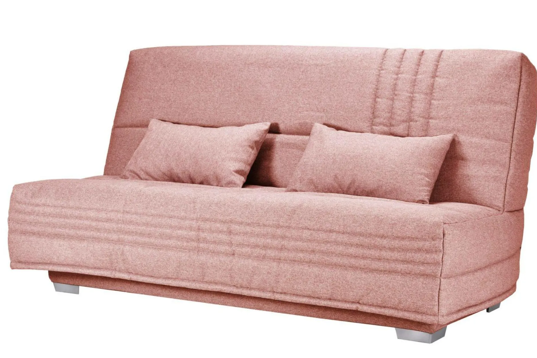 Clic-Clac>Camif Canapé clic-clac tissu matelas 17 cm Genay - Rose
