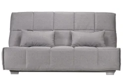 Clic-Clac>Camif Canapé clic-clac tissu matelas Bultex 14 cm Gizia - - 130 x 190 cm Gris Clair