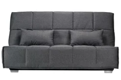 Clic-Clac>Camif Canapé clic-clac tissu matelas Bultex 14 cm Gizia - - 130 x 190 cm Gris Foncé