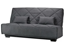 Clic-Clac>Camif Canapé clic-clac tissu matelas Bultex 15 cm Gina - Gris Foncé