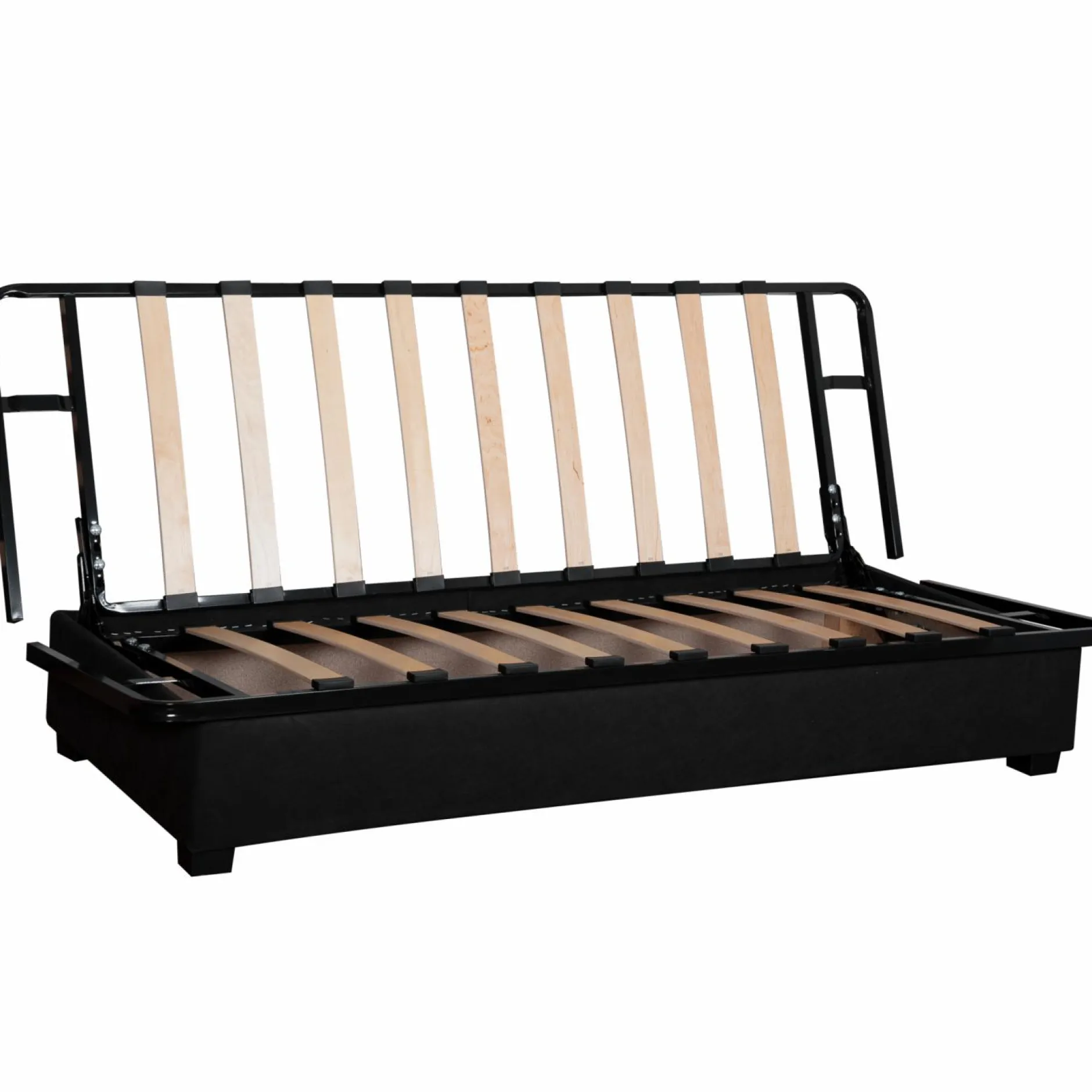 Clic-Clac>Camif Canapé clic-clac velours matelas 15 cm Oriane - - Matelas mousse HR Gris