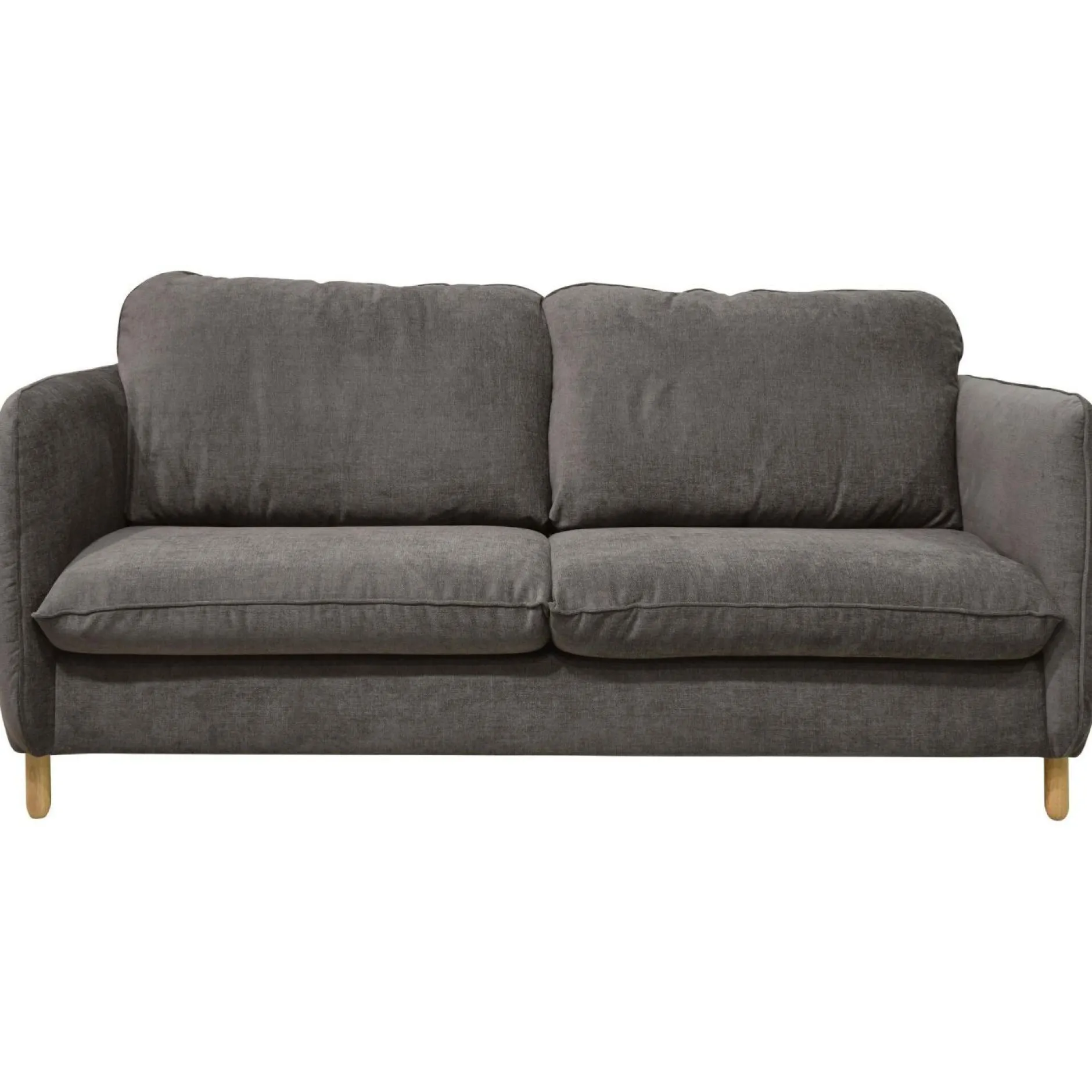 Canapés Droits>Camif Canapé convertible tissu chenillé Portimo - Gris Foncé