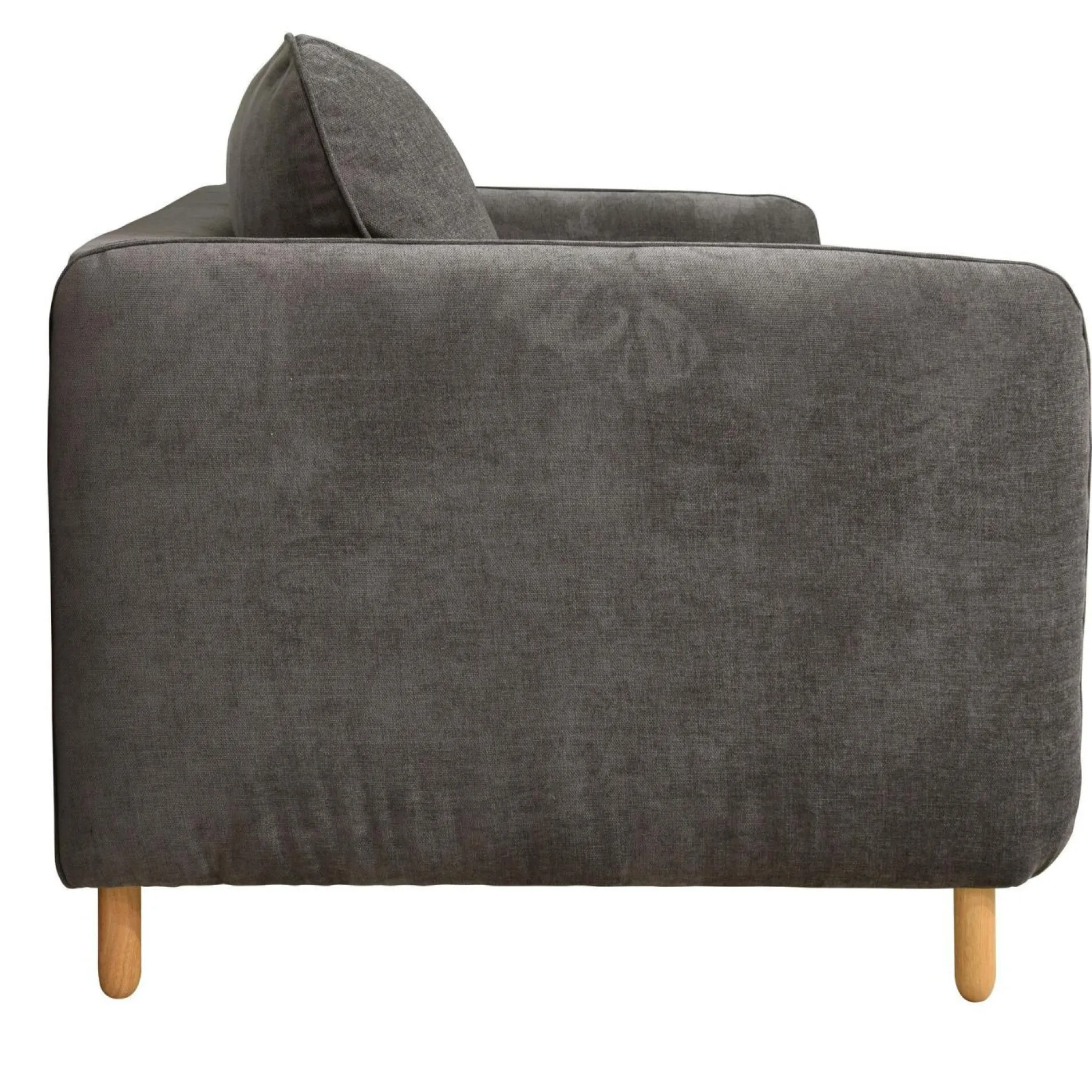 Canapés Droits>Camif Canapé convertible tissu chenillé Portimo - Gris Foncé