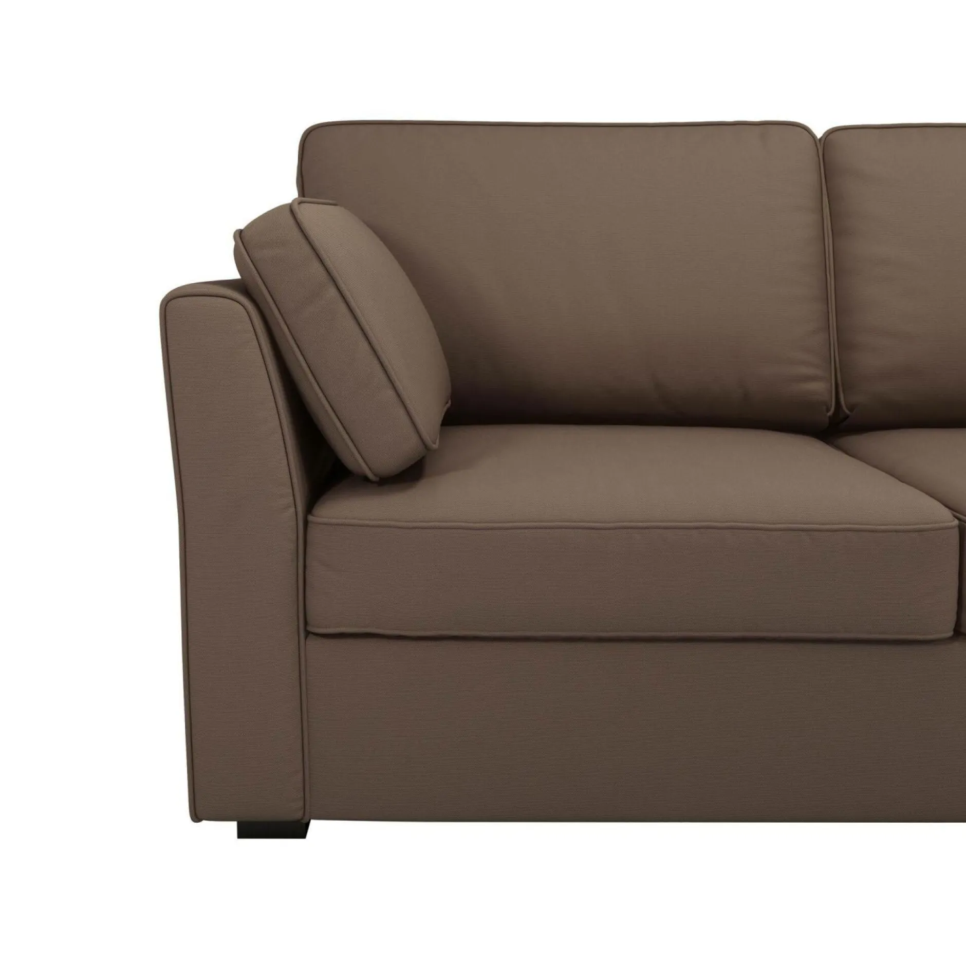 Canapés Droits>Camif Canapé convertible tissu coton déhoussable Marbella - - 2 places Taupe