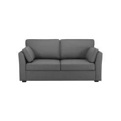 Canapés Droits></noscript>Camif Canapé convertible tissu coton déhoussable Marbella - - 2 places Gris