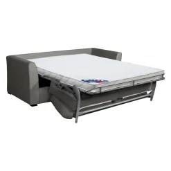 Canapés Droits></noscript>Camif Canapé convertible tissu coton déhoussable Marbella - - 2 places Gris