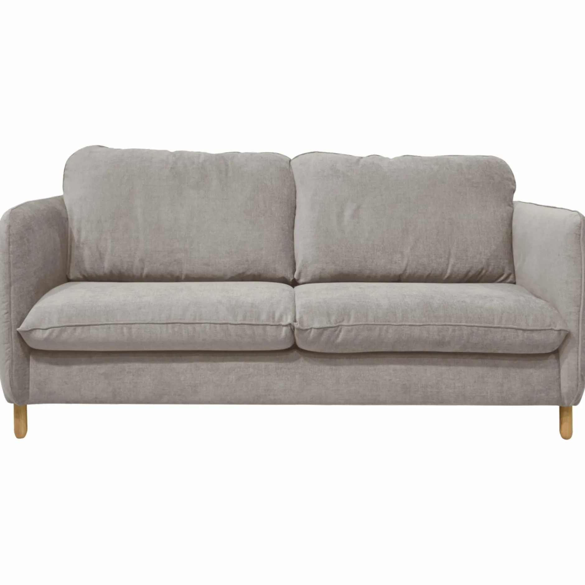 Canapés Droits>Camif Canapé convertible tissu chenillé Portimo - Gris Clair