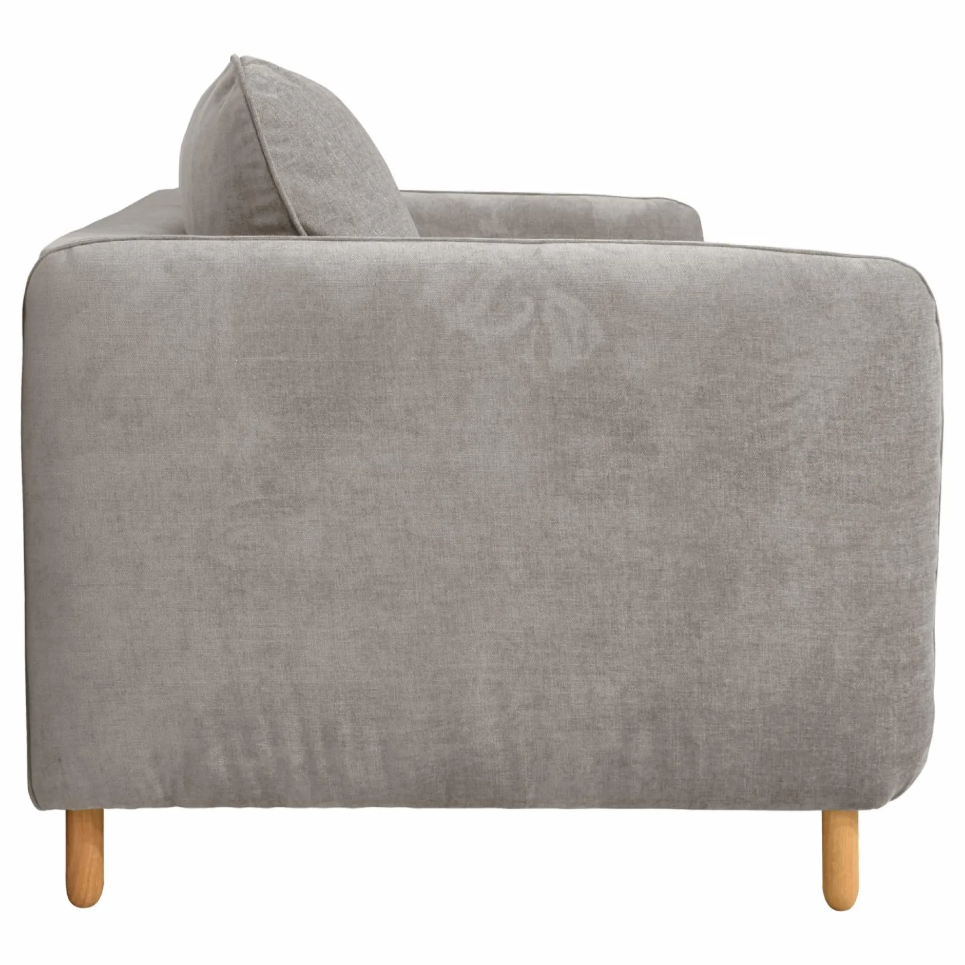 Canapés Droits>Camif Canapé convertible tissu chenillé Portimo - Gris Clair