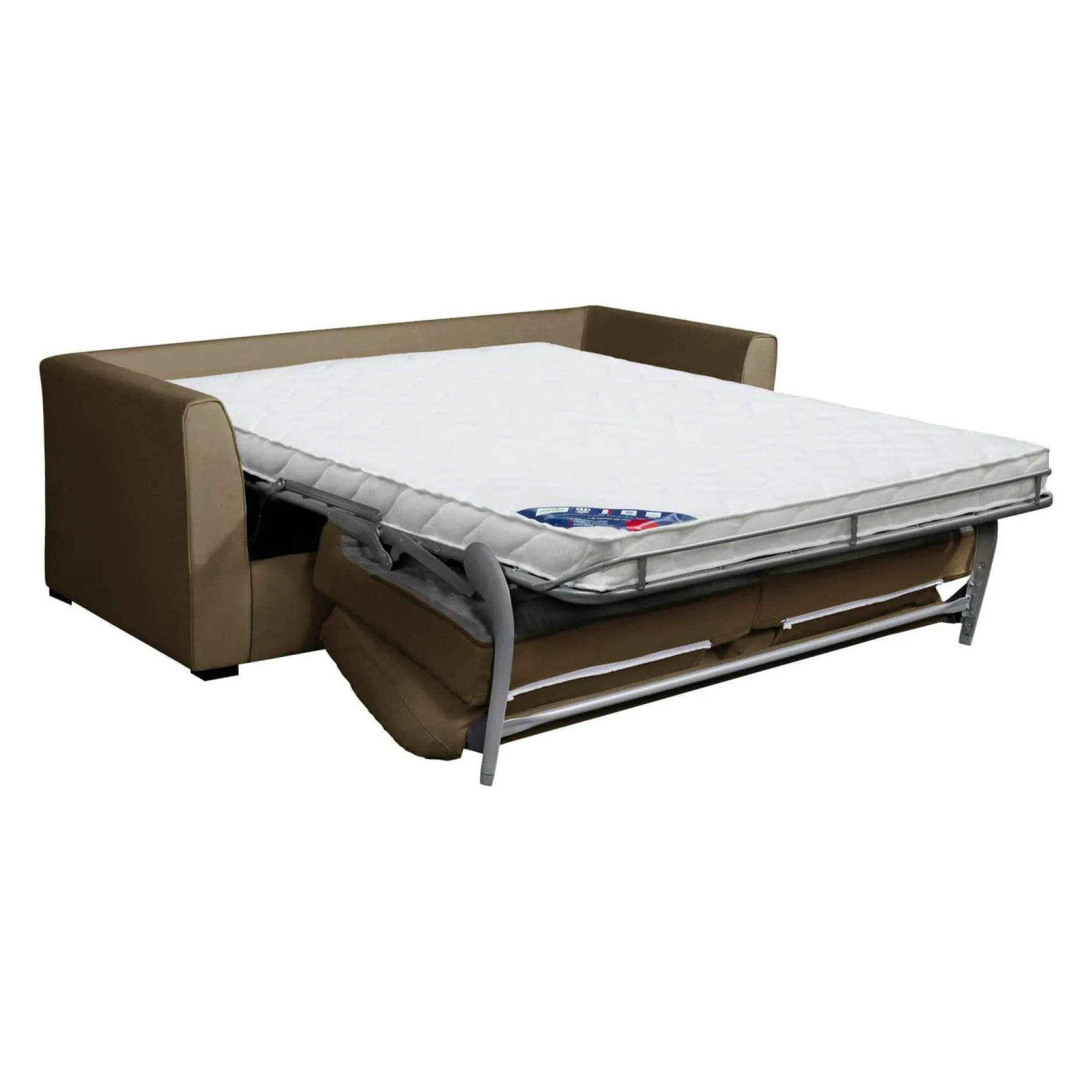 Canapés Droits>Camif Canapé convertible tissu coton déhoussable Marbella - - 3 places Taupe