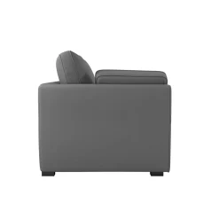 Canapés Droits></noscript>Camif Canapé convertible tissu coton déhoussable Marbella - - 3 places Gris