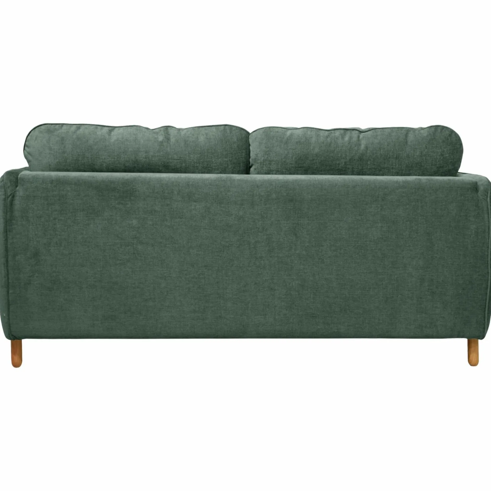 Canapés Droits>Camif Canapé convertible tissu chenillé Portimo - Vert de gris