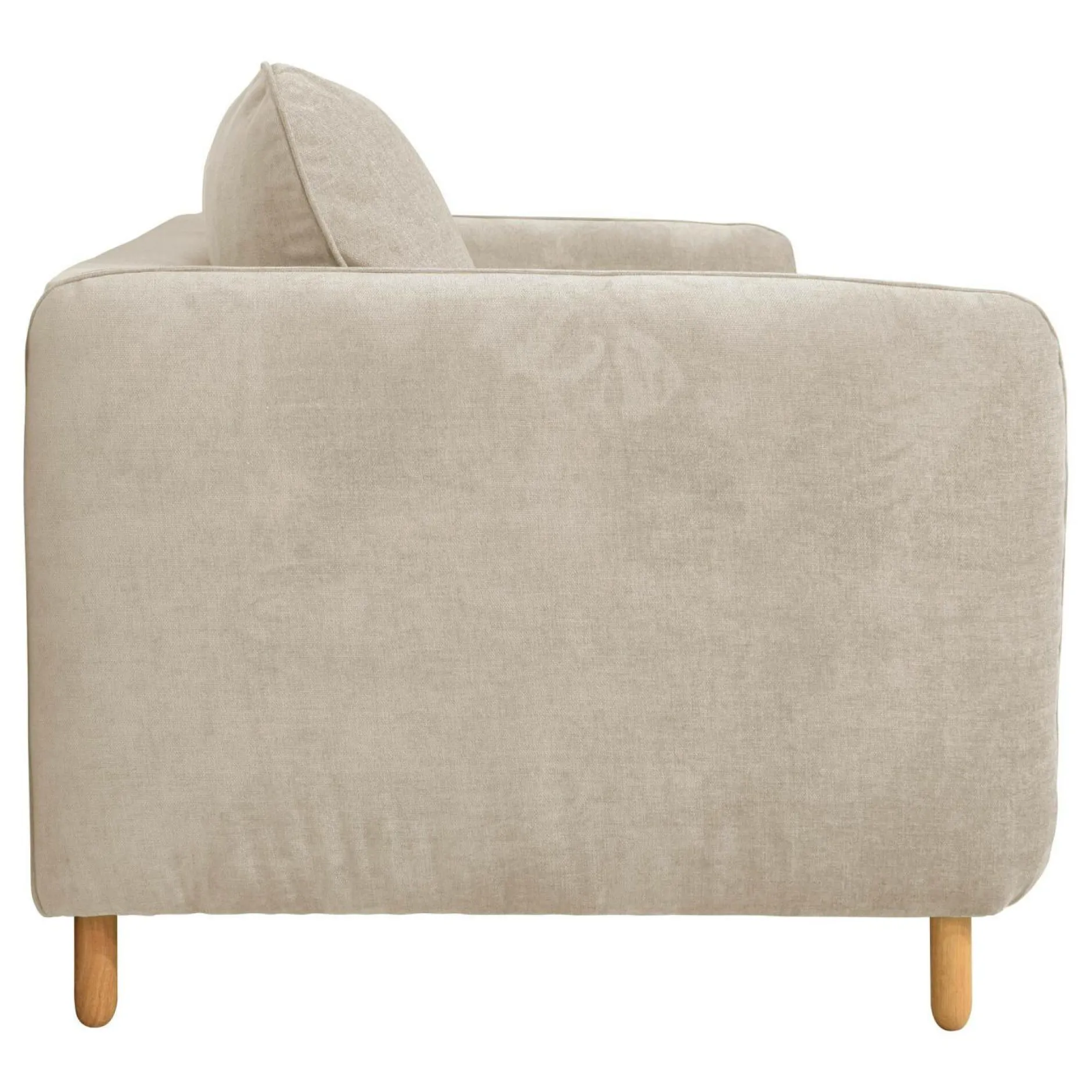 Canapés Droits>Camif Canapé convertible tissu chenillé Portimo - Ecru