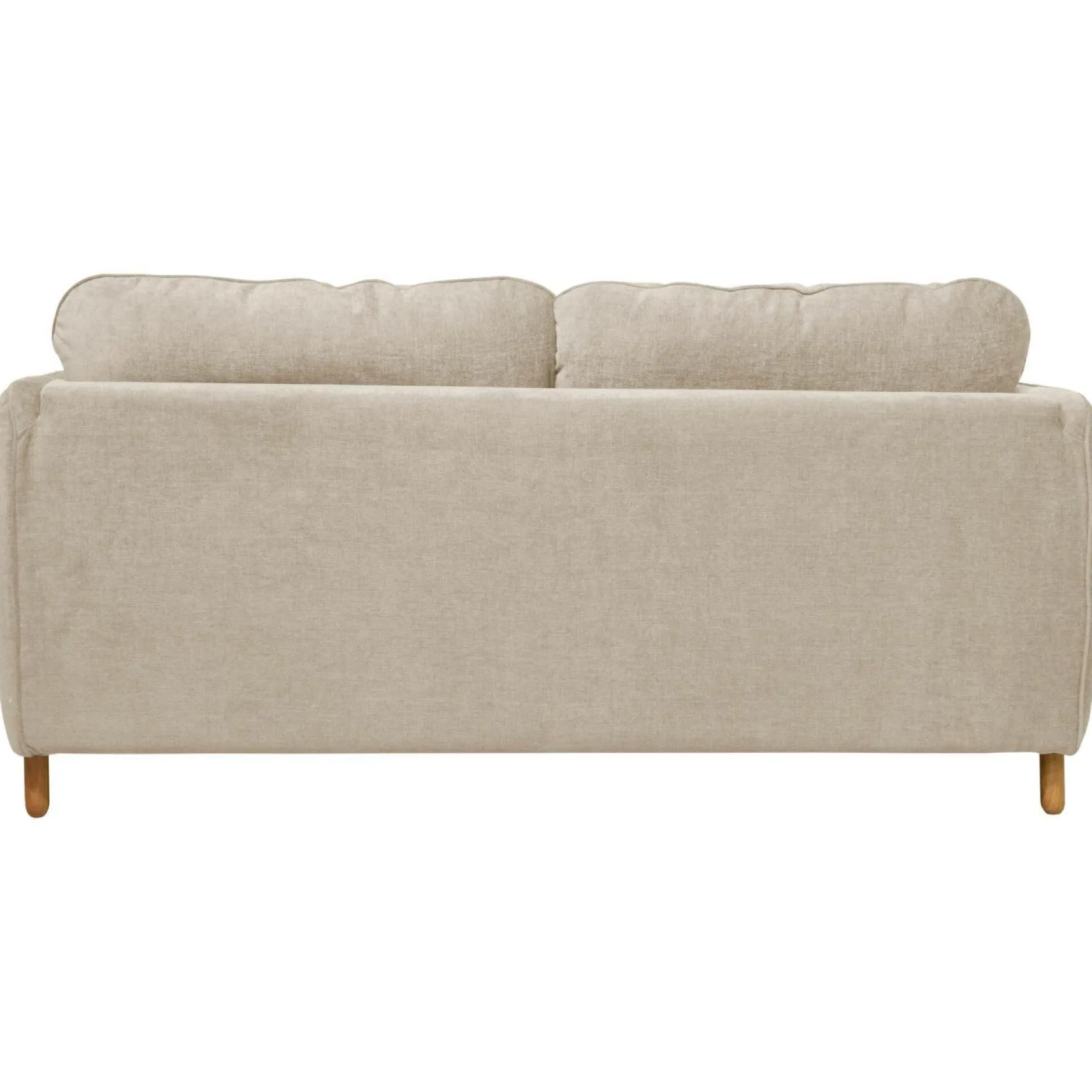 Canapés Droits>Camif Canapé convertible tissu chenillé Portimo - Ecru