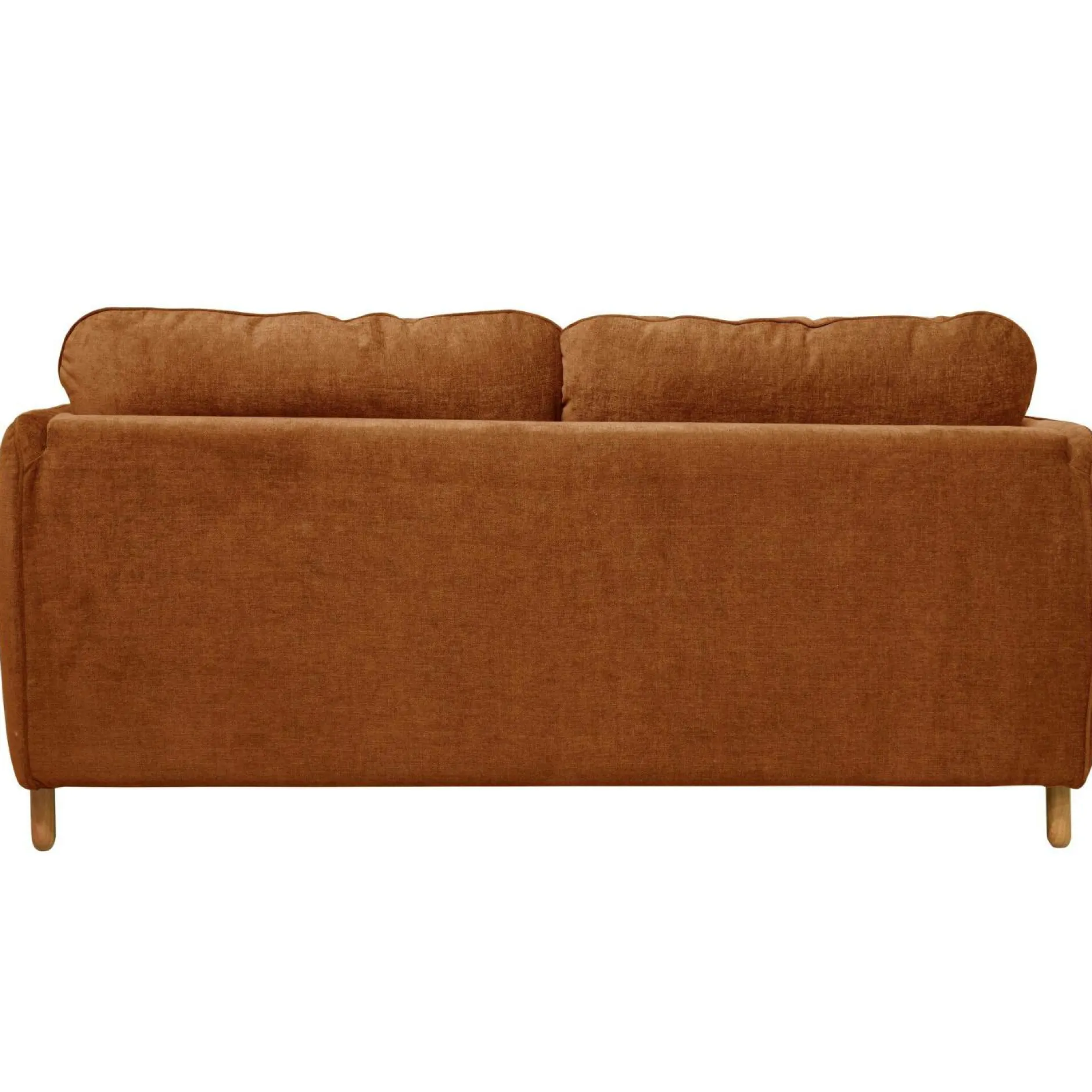 Canapés Droits>Camif Canapé convertible tissu chenillé Portimo - Ocre