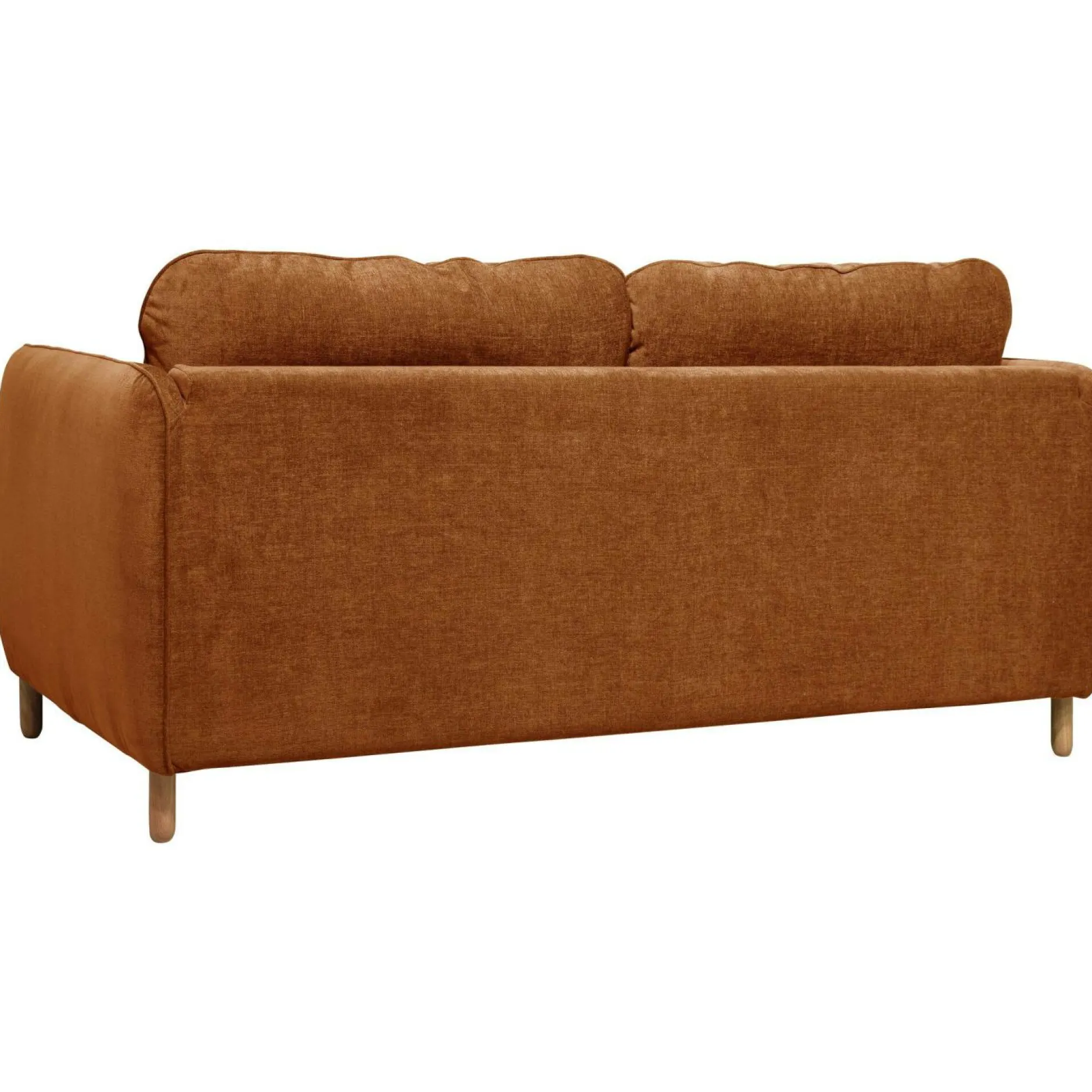 Canapés Droits>Camif Canapé convertible tissu chenillé Portimo - Ocre