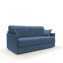 Canapés Droits>Camif Canapé convertible tissu déhoussable Arthur - - Grand 2 places Bleu
