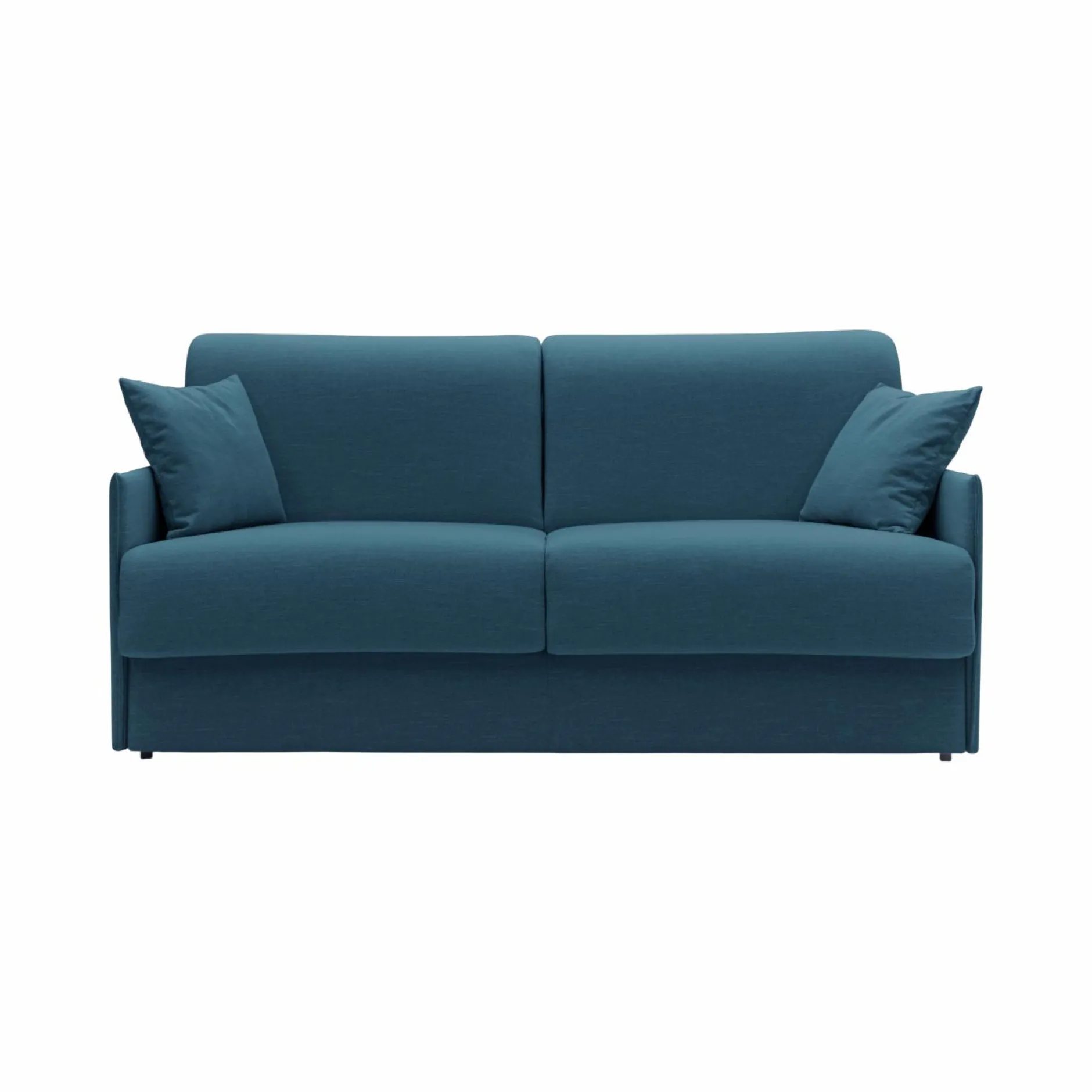 Canapés Droits>Camif Canapé convertible tissu déhoussable Arthur - - Grand 2 places Bleu
