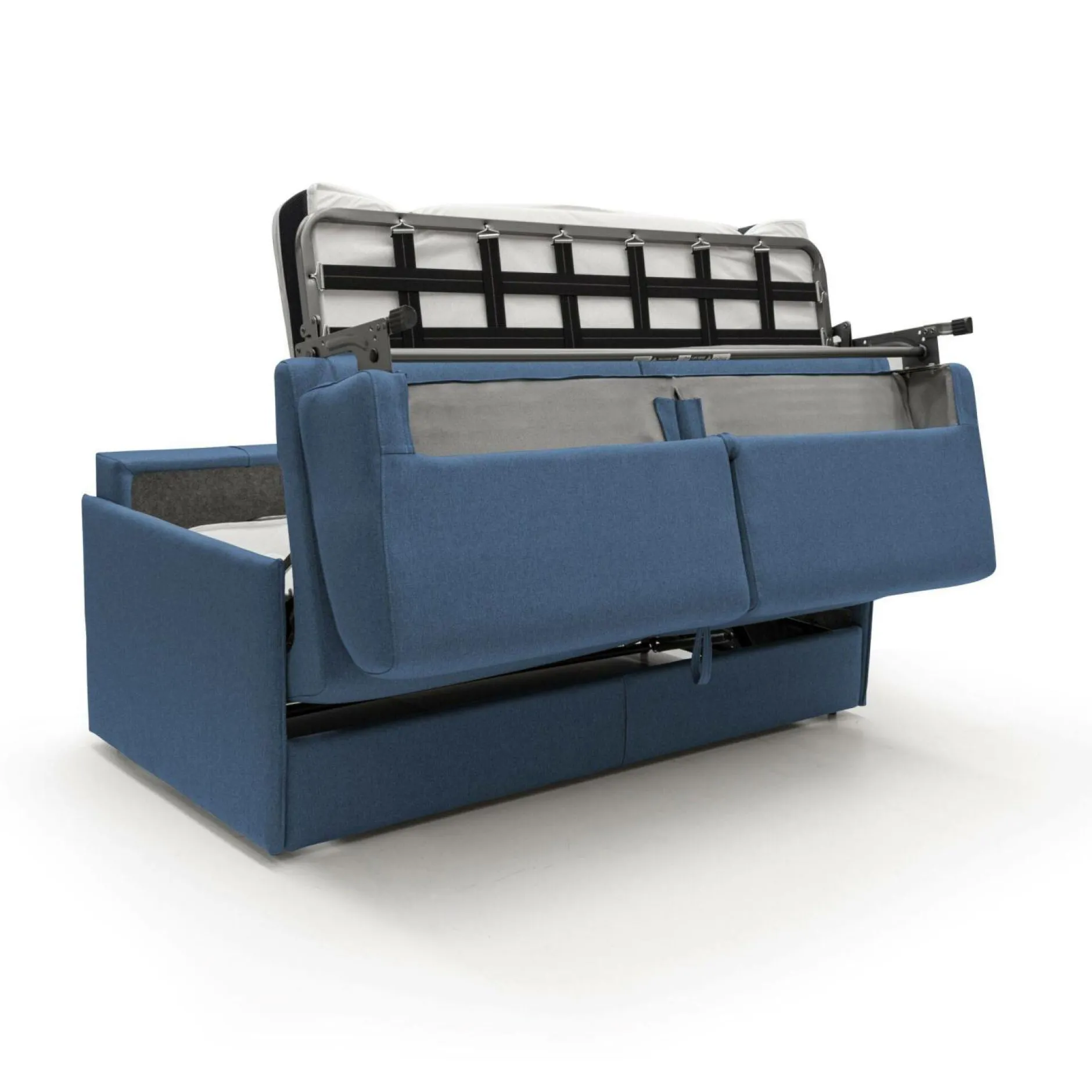 Canapés Droits>Camif Canapé convertible tissu déhoussable Arthur - - Grand 2 places Bleu