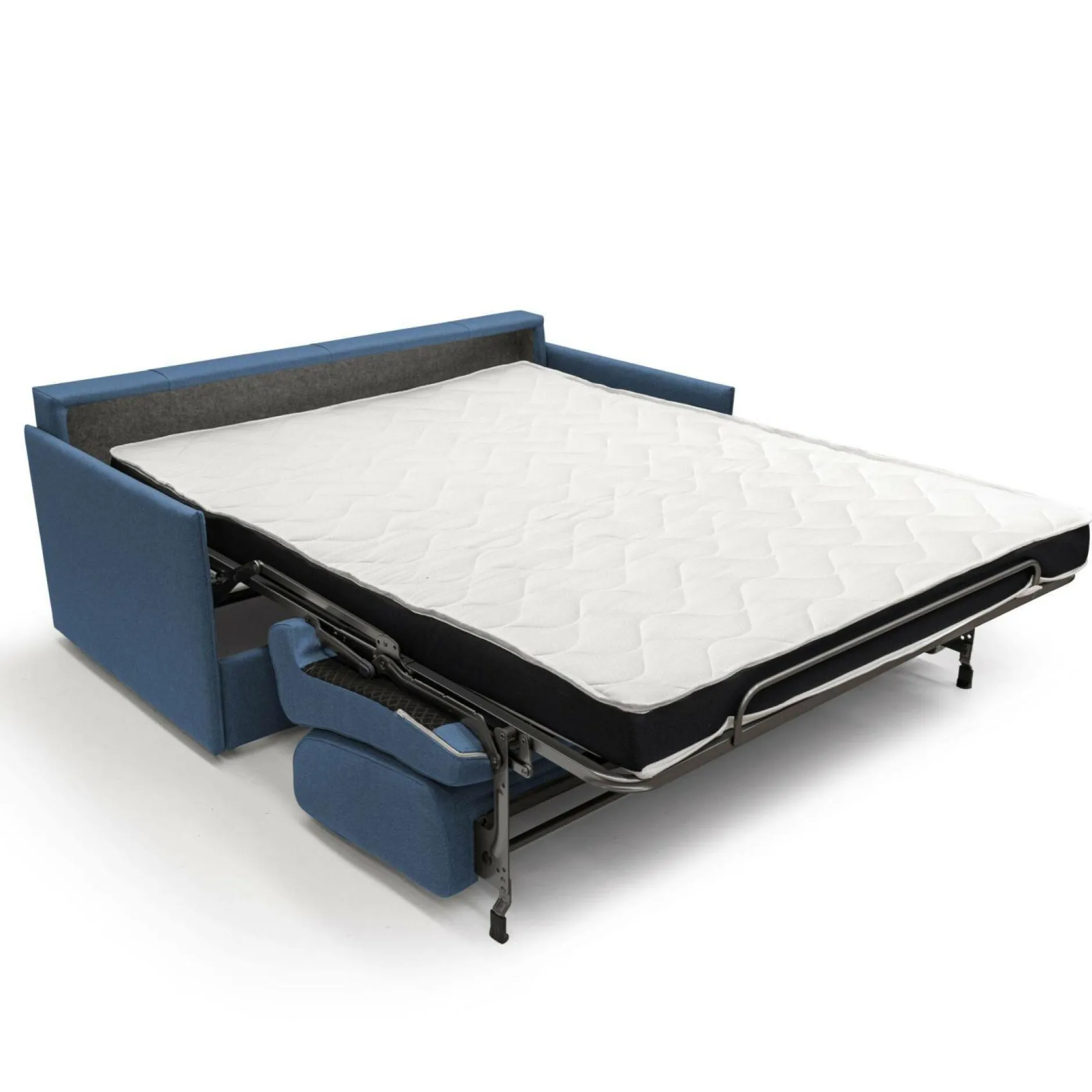 Canapés Droits>Camif Canapé convertible tissu déhoussable Arthur - - Grand 2 places Bleu