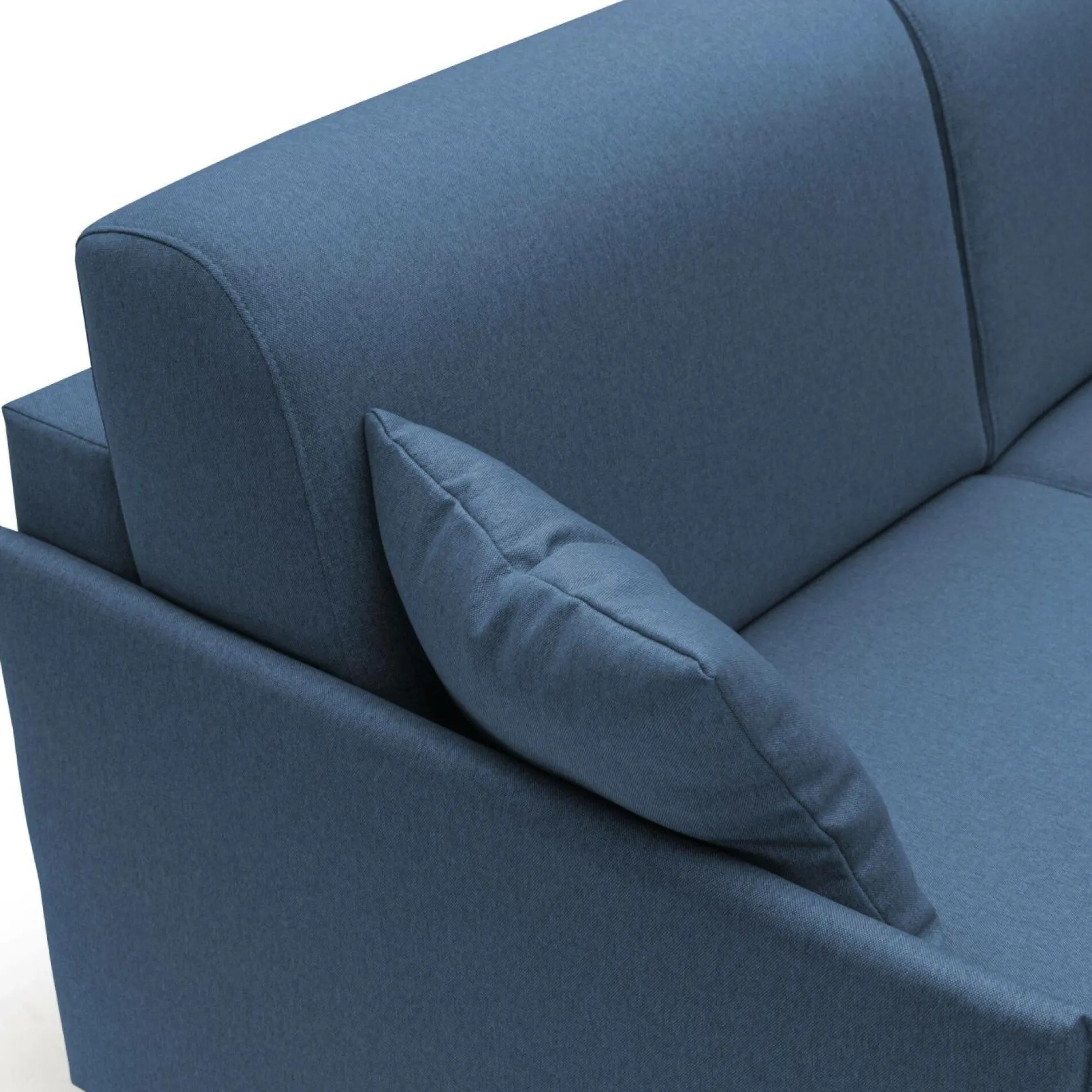 Canapés Droits>Camif Canapé convertible tissu déhoussable Arthur - - Grand 2 places Bleu