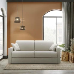 Canapés Droits>Camif Canapé convertible tissu déhoussable Aubin - - 3 places Gris