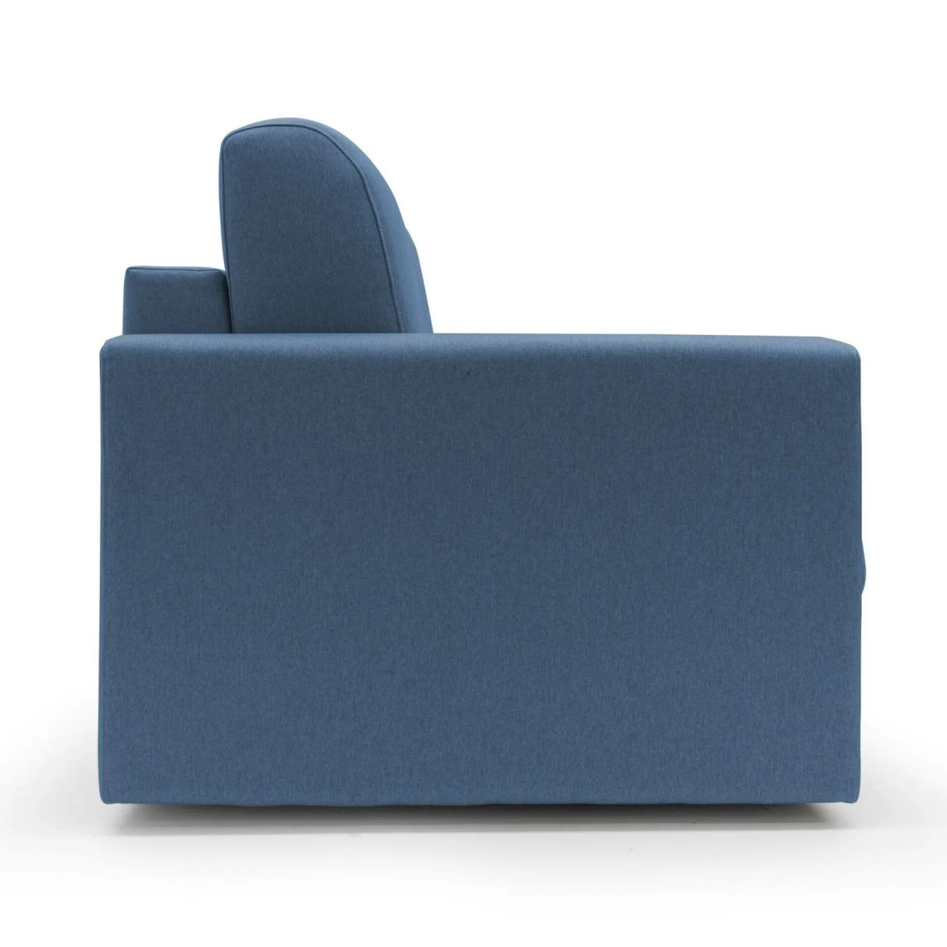 Canapés Droits>Camif Canapé convertible tissu déhoussable Aubin - - Grand 2 places Bleu