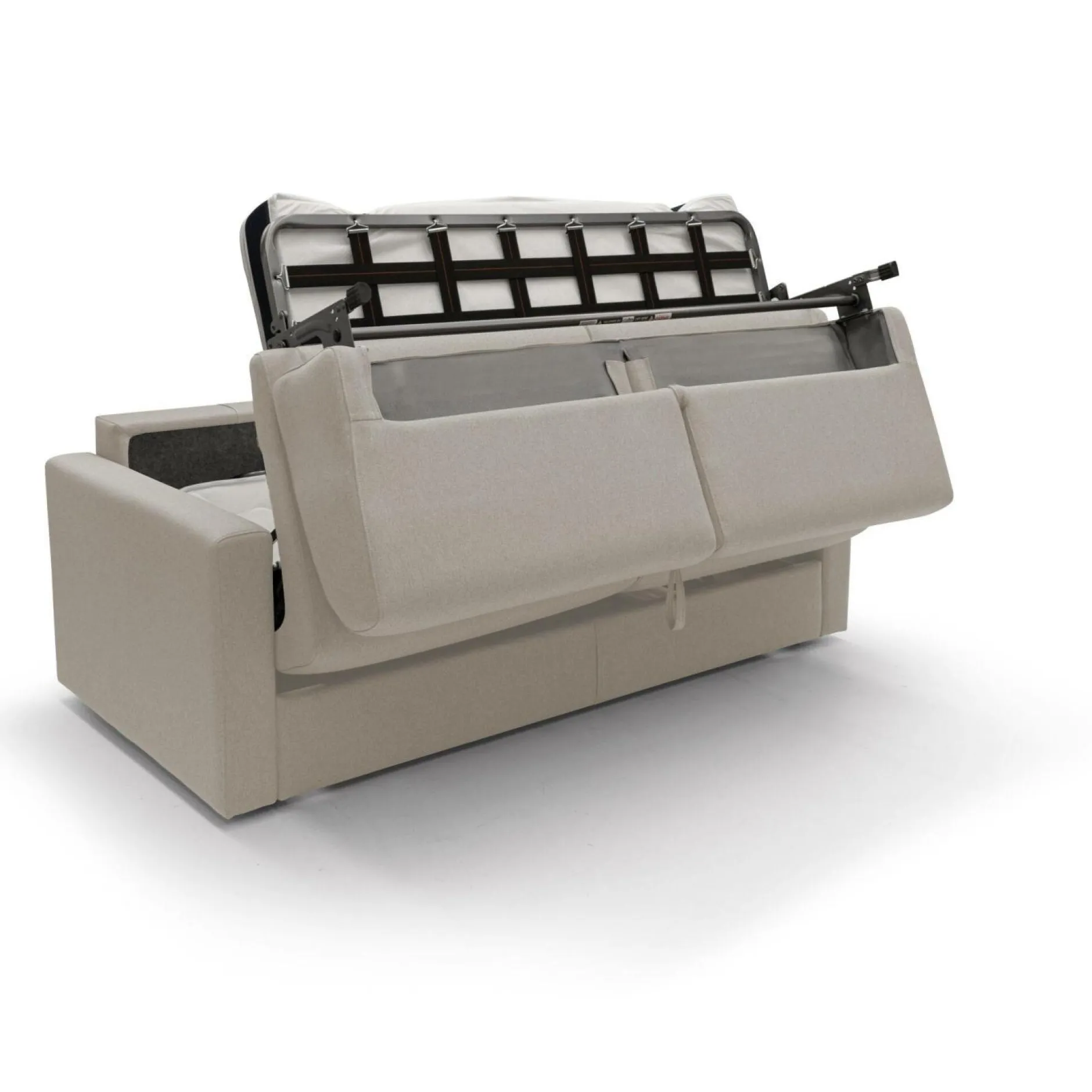 Canapés Droits>Camif Canapé convertible tissu déhoussable Aubin - - Grand 3 places Lin