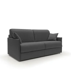 Canapés Droits>Camif Canapé convertible tissu déhoussable Arthur - - Grand 3 places Anthracite