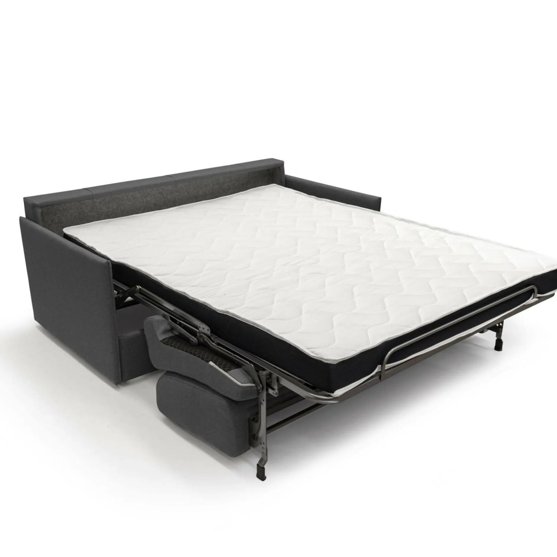 Canapés Droits>Camif Canapé convertible tissu déhoussable Arthur - - Grand 2 places Anthracite