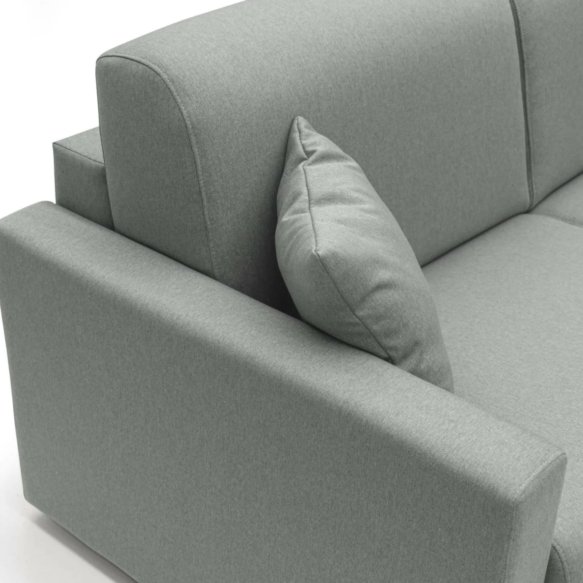 Canapés Droits>Camif Canapé convertible tissu déhoussable Aubin - - Grand 3 places Gris