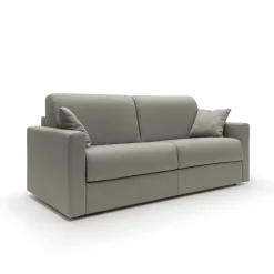 Canapés Droits>Camif Canapé convertible tissu déhoussable Aubin - - Grand 2 places Taupe