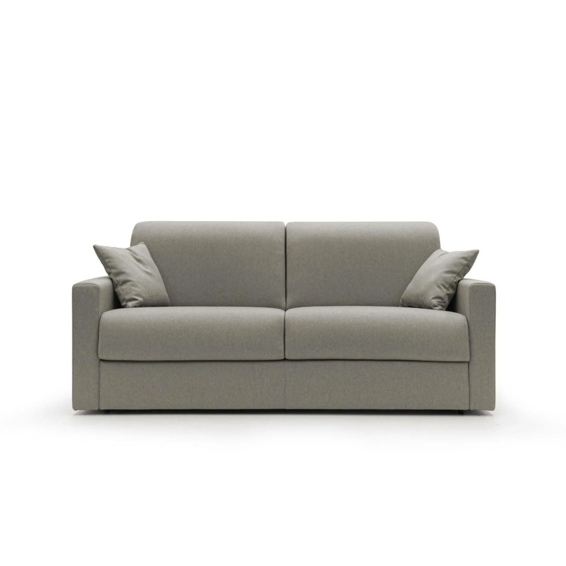 Canapés Droits>Camif Canapé convertible tissu déhoussable Aubin - - Grand 2 places Taupe