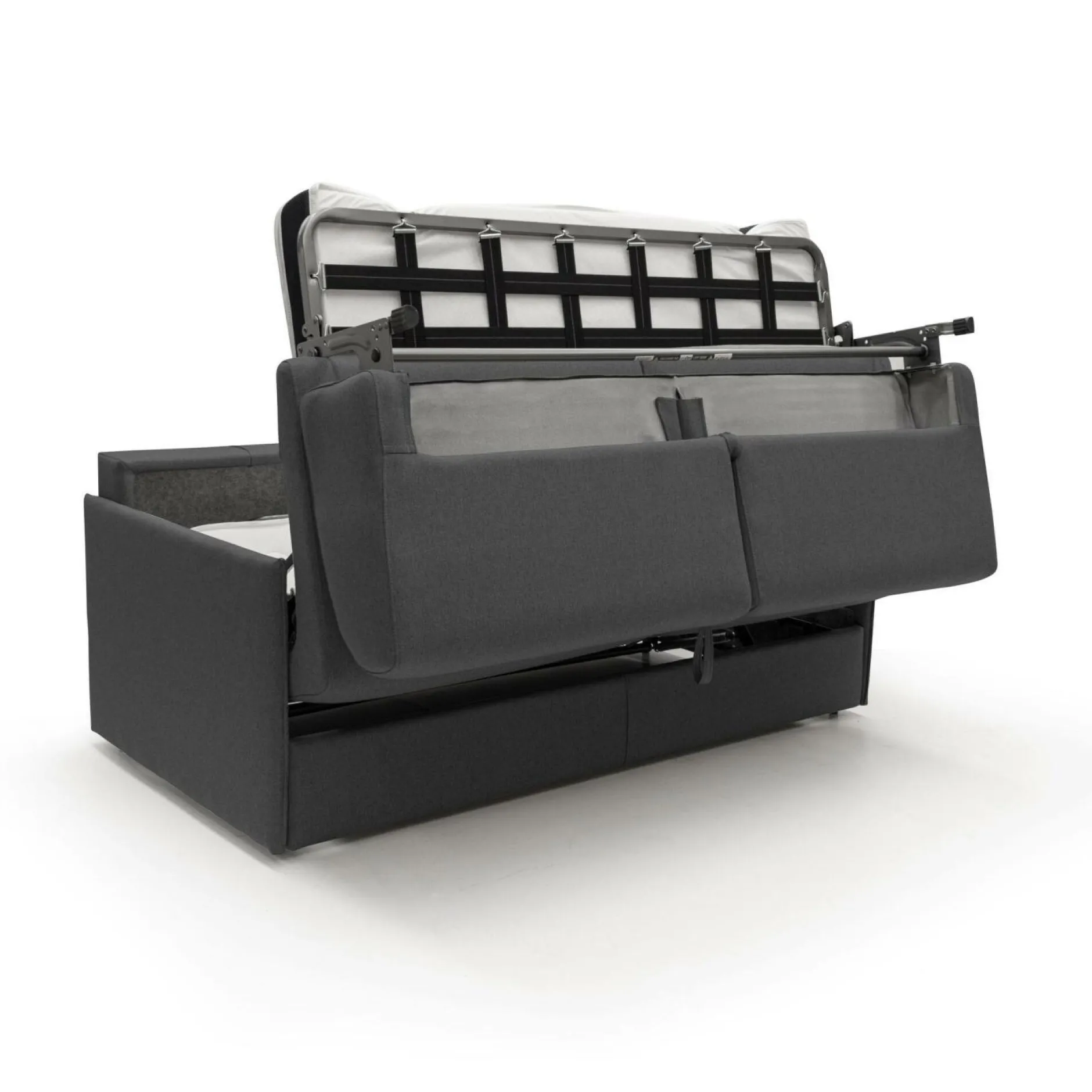 Canapés Droits>Camif Canapé convertible tissu déhoussable Arthur - - 3 places Anthracite